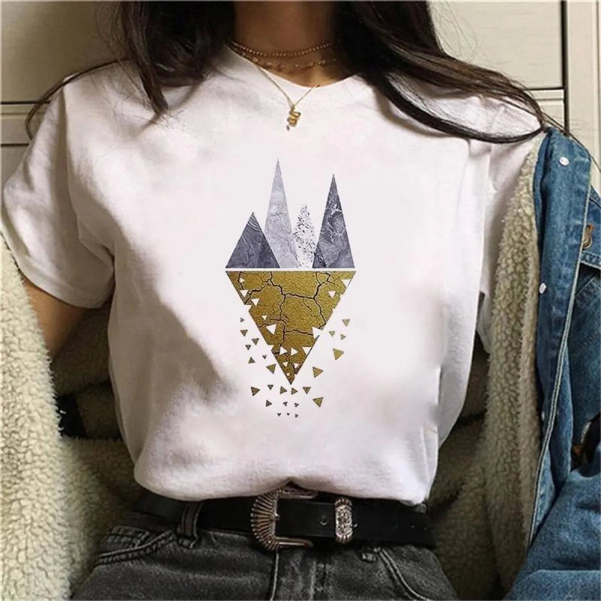 Harajuku Geometry T-shirts - T-Shirts - 22