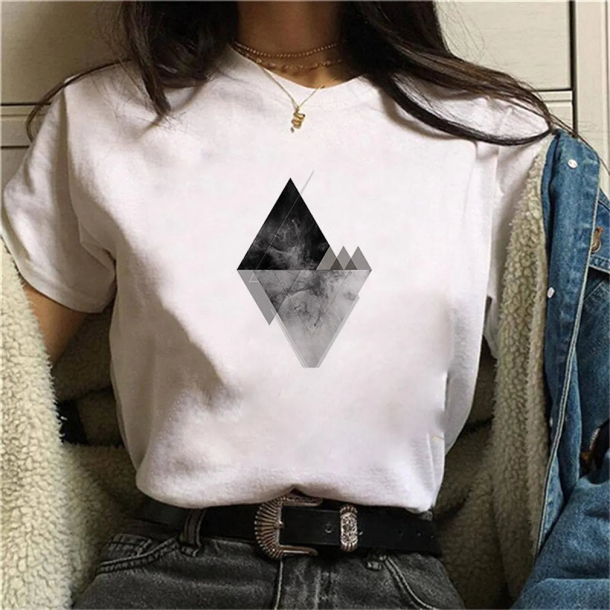 Harajuku Geometry T-shirts - T-Shirts - 25