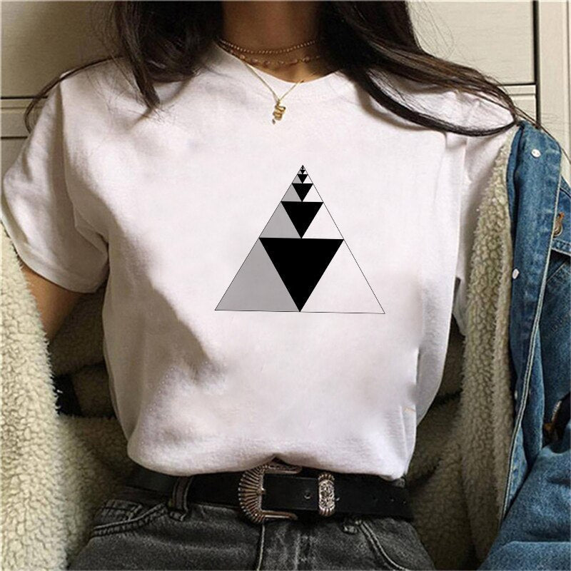 Harajuku Geometry T-shirts - 0013030 / XL / White - T-Shirts - Shirts & Tops - 26 - 2024