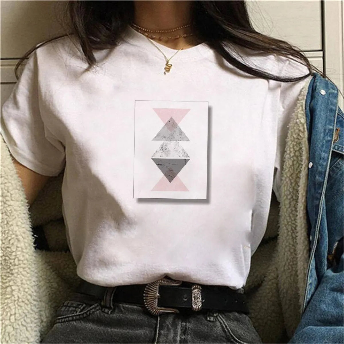 Harajuku Geometry T-shirts - T-Shirts - 29