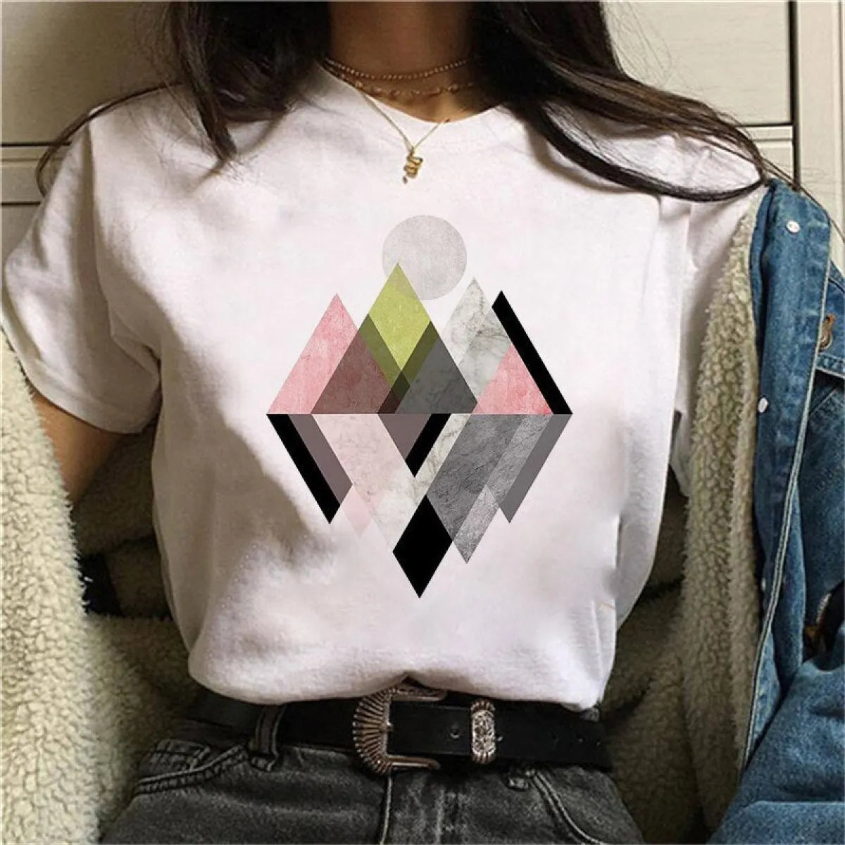 Harajuku Geometry T-shirts - T-Shirts - 32