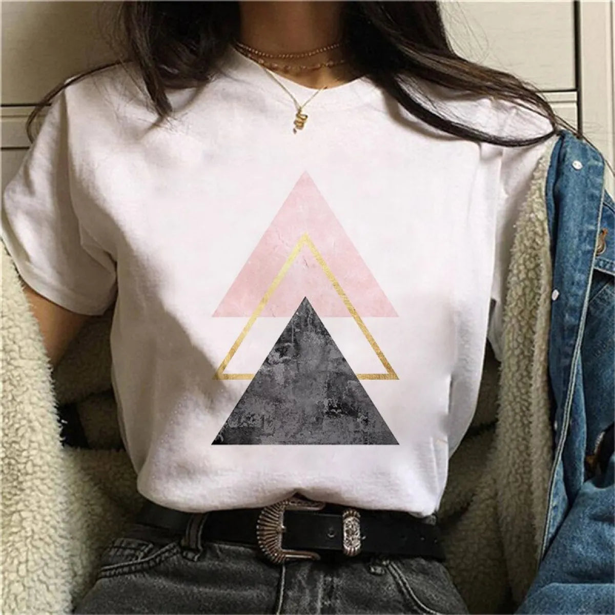 Harajuku Geometry T-shirts - T-Shirts - 33