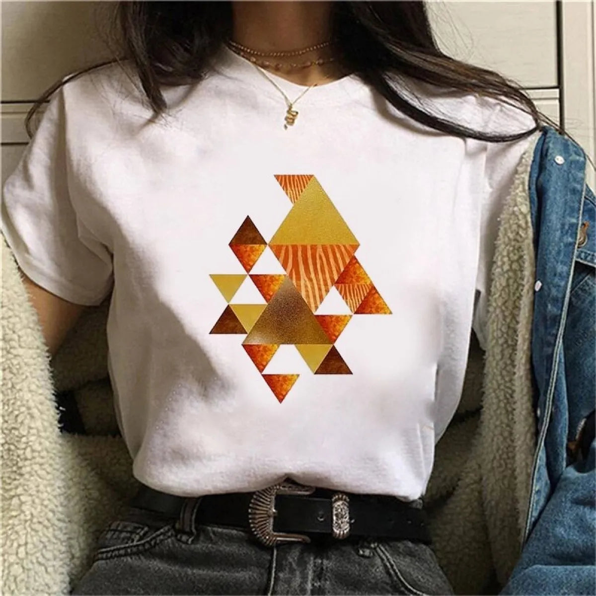 Harajuku Geometry T-shirts - T-Shirts - 40