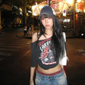 Harajuku Gothic Off-Shoulder T-Shirt - T-Shirts - Women T-shirts - 16