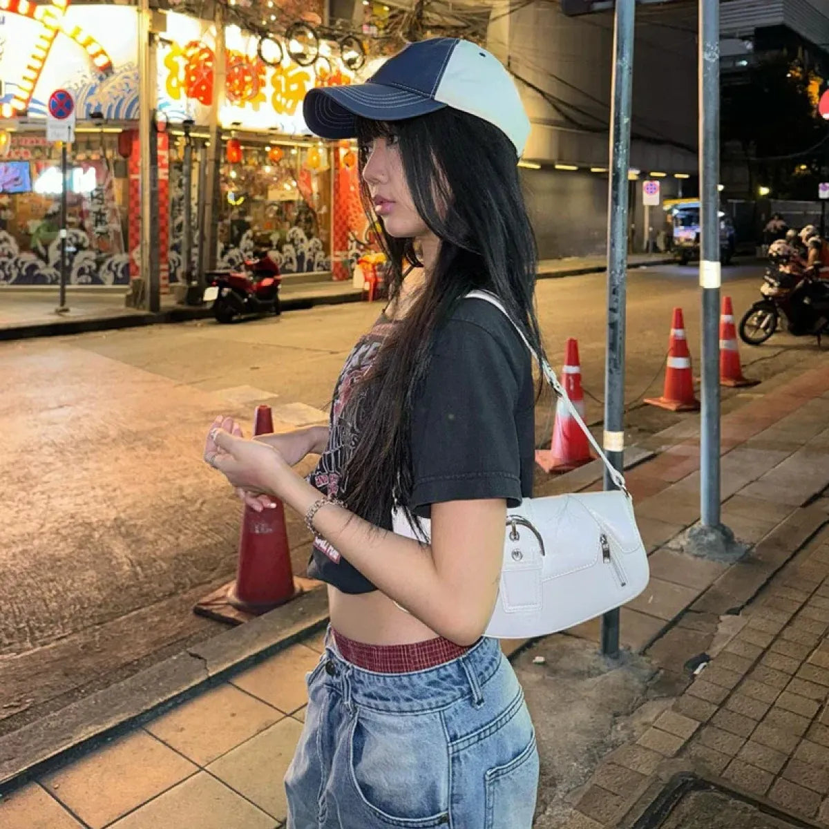 Harajuku Gothic Off-Shoulder T-Shirt - T-Shirts - Women T-shirts - 9