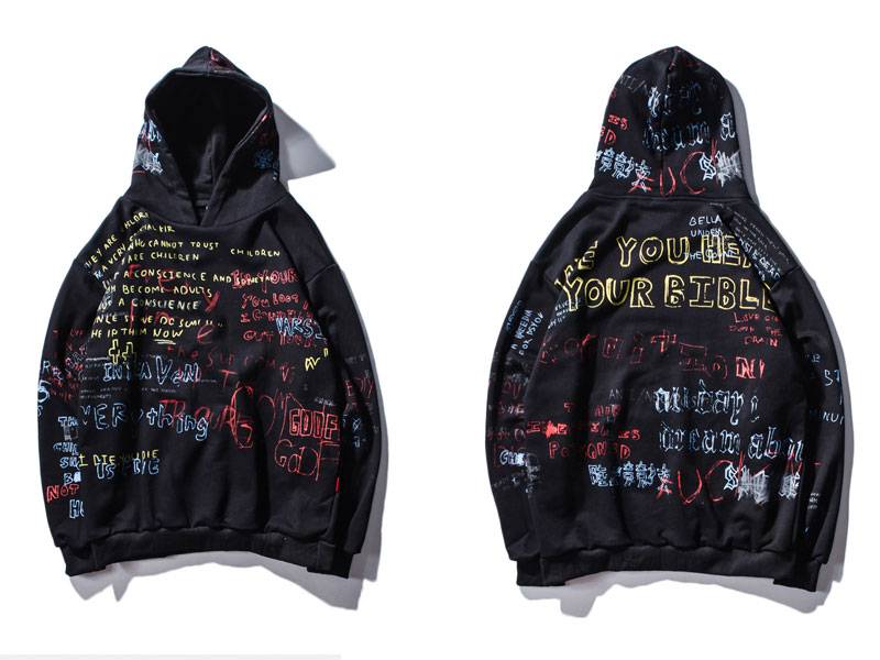 Harajuku Graffiti Hoodies - Hoodies & Sweatshirts - Shirts & Tops - 10 - 2024