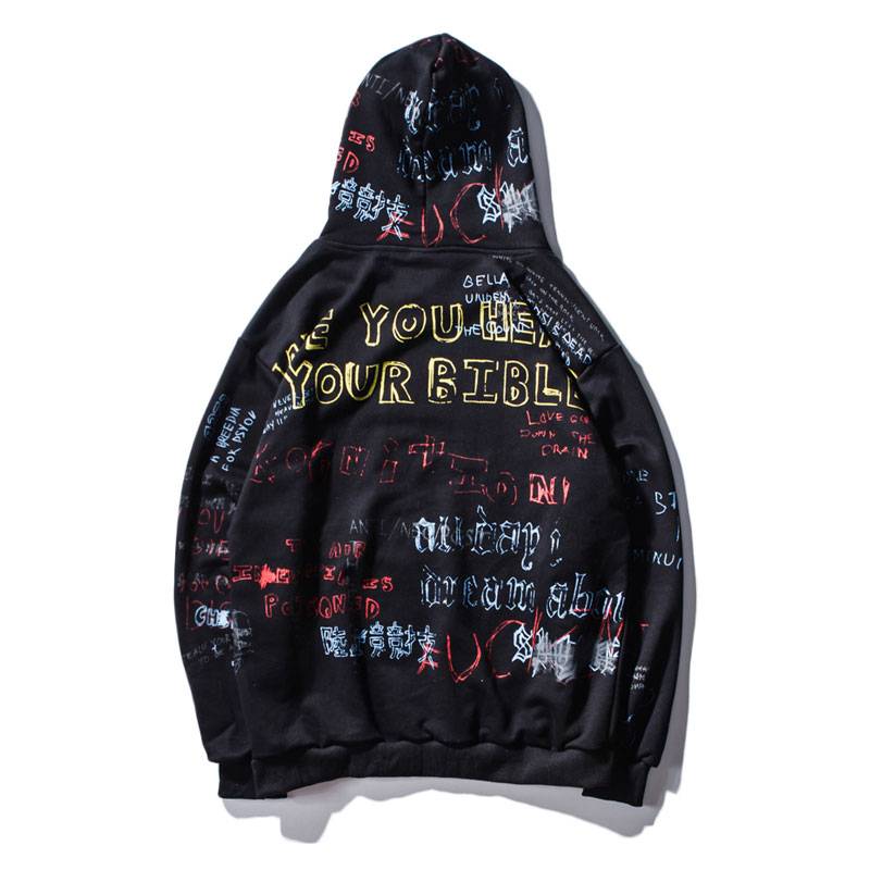 Harajuku Graffiti Hoodies - Hoodies & Sweatshirts - Shirts & Tops - 3 - 2024