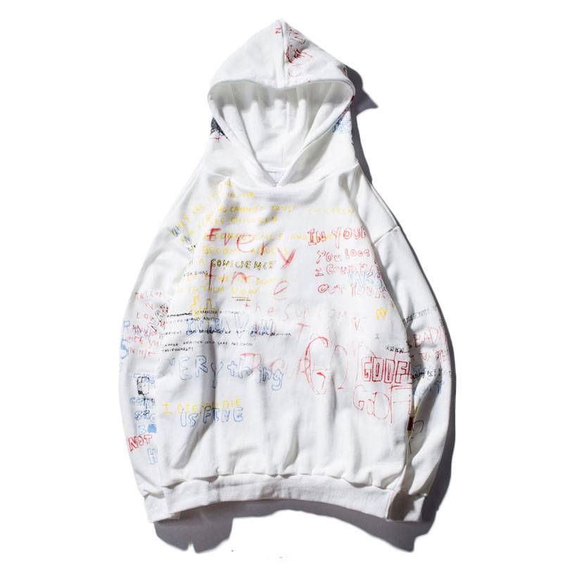 Harajuku Graffiti Hoodies - Hoodies & Sweatshirts - Shirts & Tops - 4 - 2024