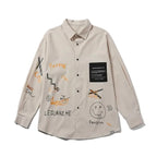 Harajuku Graphic Button Up Shirt - T-Shirts - Graphic Shirts - 6