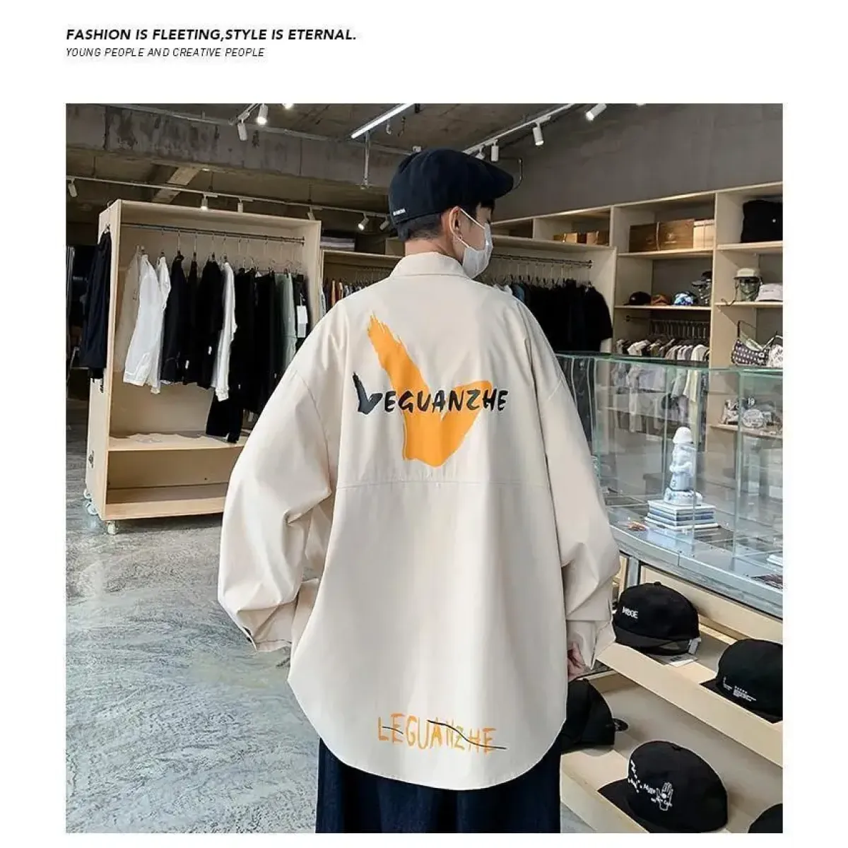 Harajuku Graphic Button Up Shirt - T-Shirts - Graphic Shirts - 9