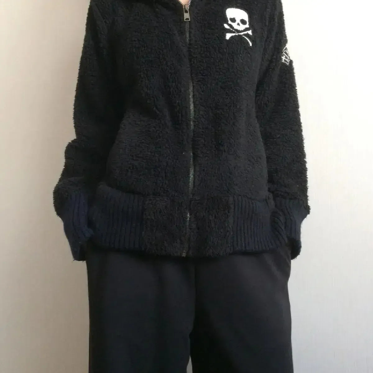 Harajuku Grunge Skull Zip Hoodie - Hoodies & Sweatshirts - Women Hoodies - 12