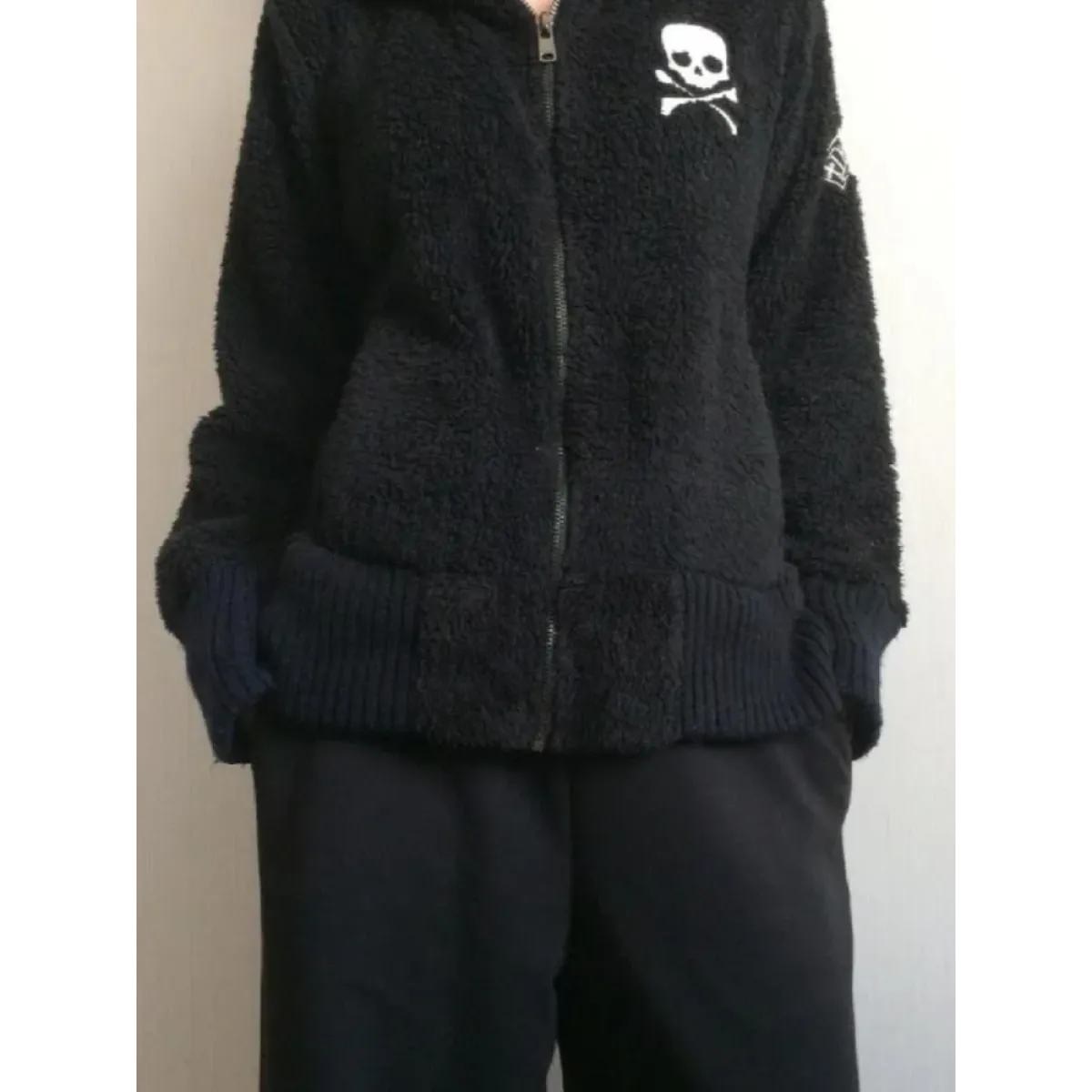 Harajuku Grunge Skull Zip Hoodie - Hoodies & Sweatshirts - Women Hoodies - 5