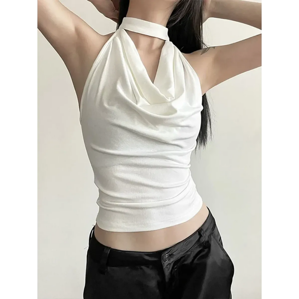 Harajuku Halter Crop Top - Women’s Clothing & Accessories - vest - 1