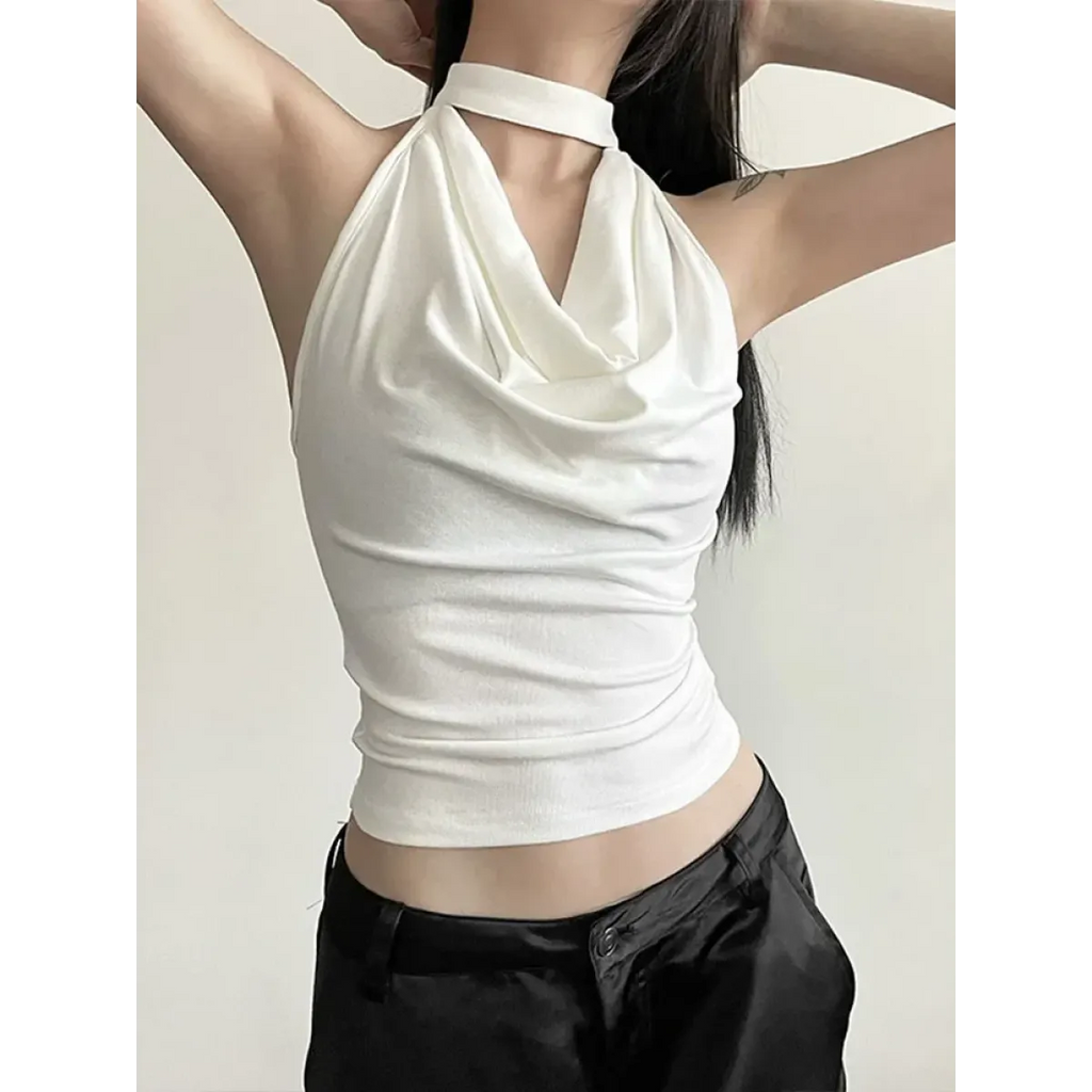 Harajuku Halter Crop Top - Women’s Clothing & Accessories - vest - 1