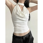 Harajuku Halter Crop Top - Women’s Clothing & Accessories - vest - 1