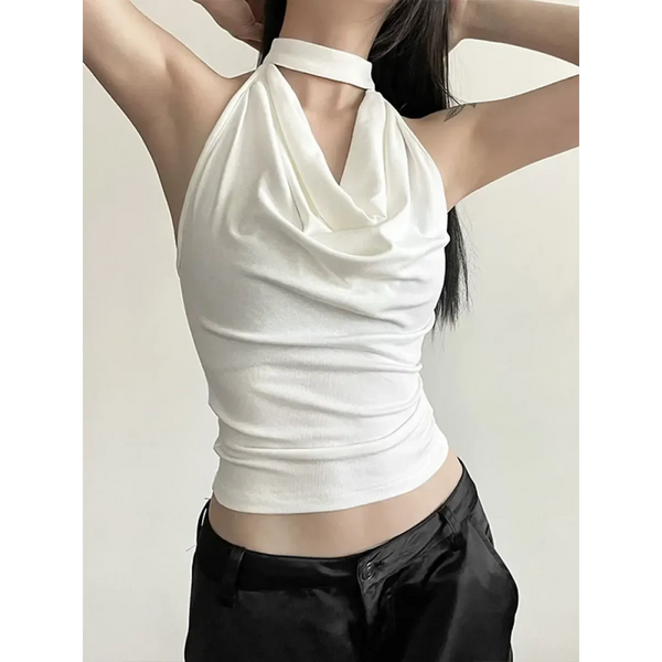 Harajuku Halter Crop Top - Women’s Clothing & Accessories - vest - 1