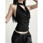 Harajuku Halter Crop Top - Women’s Clothing & Accessories - vest - 4