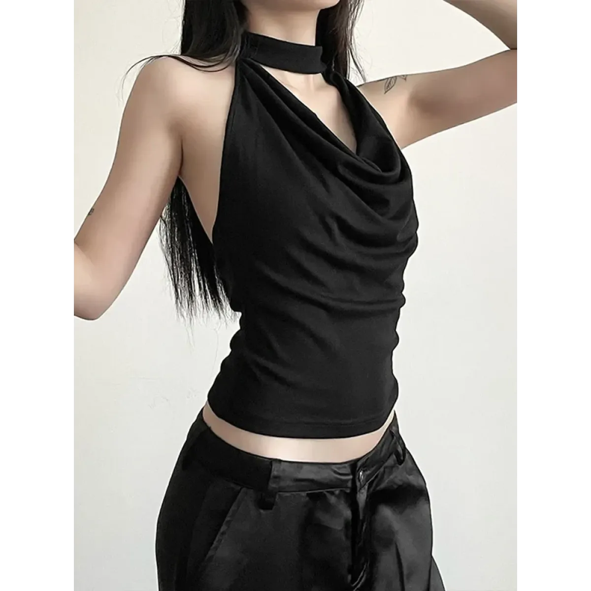 Harajuku Halter Crop Top - Women’s Clothing & Accessories - vest - 4