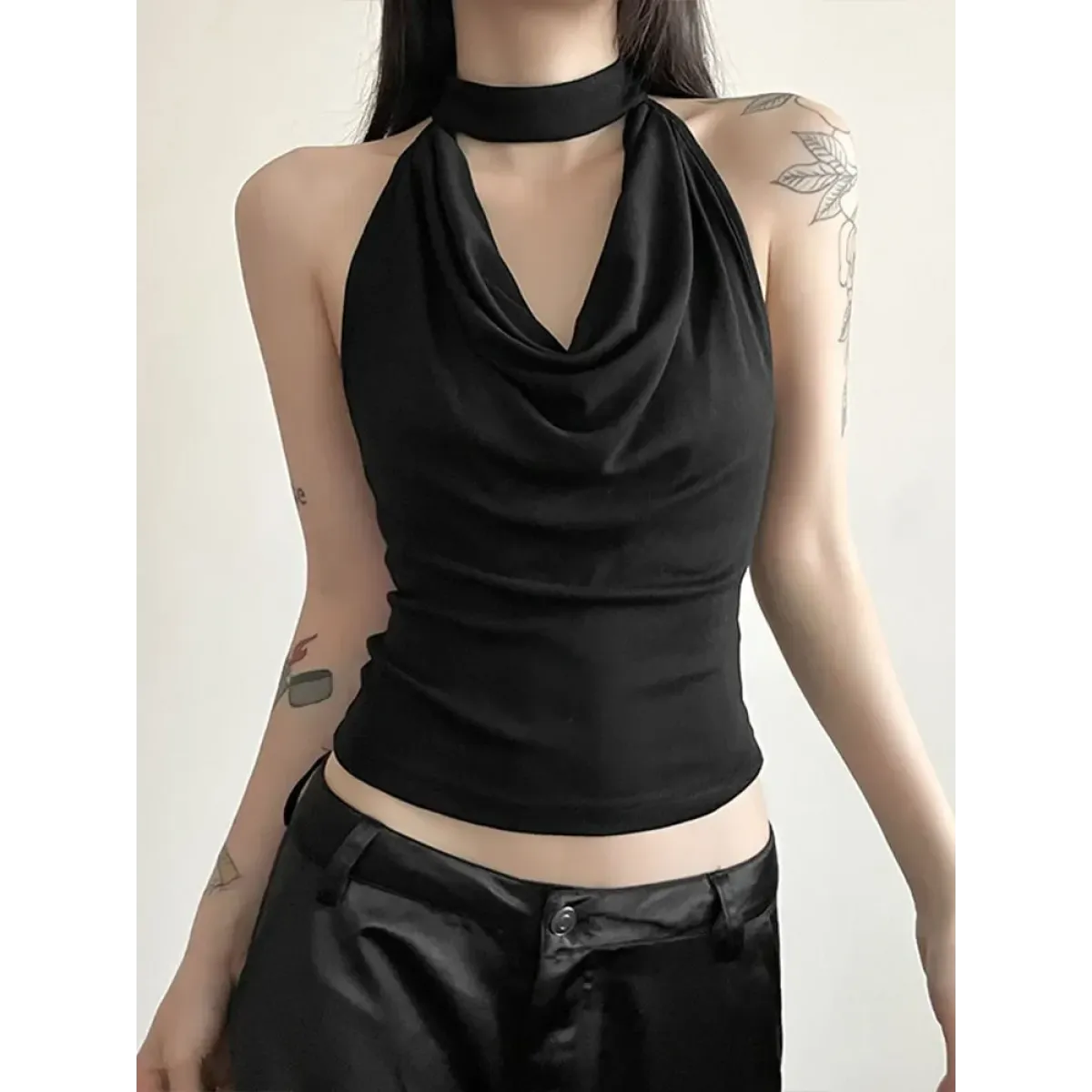 Harajuku Halter Crop Top - Women’s Clothing & Accessories - vest - 5