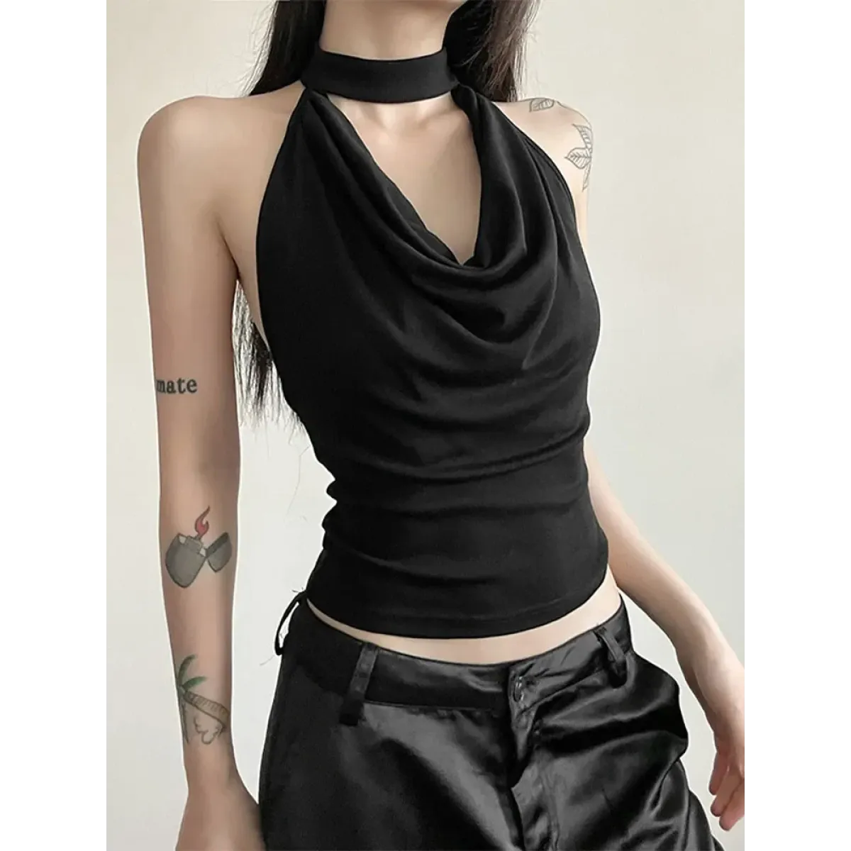 Harajuku Halter Crop Top - Women’s Clothing & Accessories - vest - 6