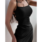 Harajuku High Split Bodycon Dress - All Dresses - bodycon - 2