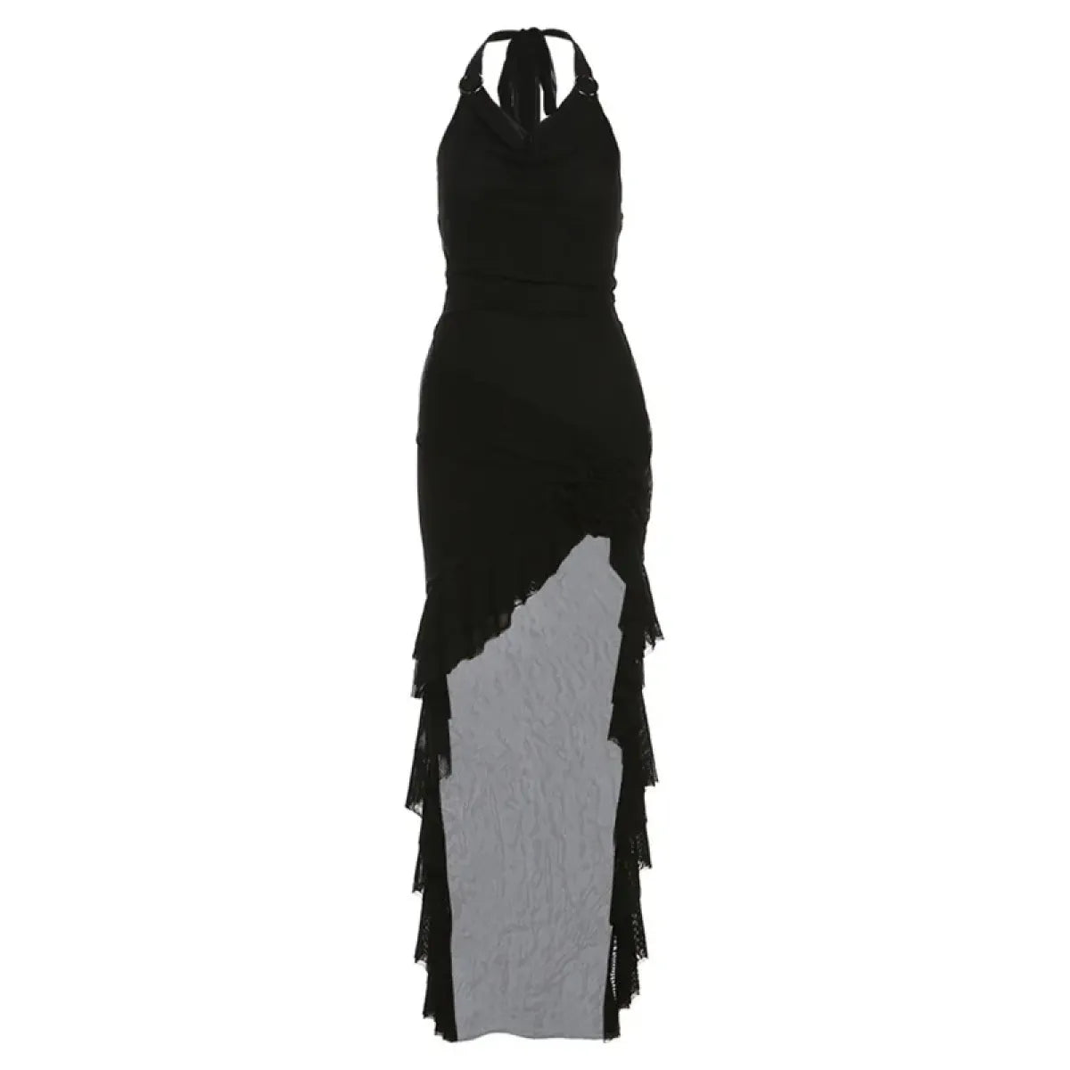 Harajuku Irregular Ruffle Dress for Edgy Summer Style Kawaii Stop Harajuku Irregular Ruffle Dress for Edgy Summer Style Kawaii Stop