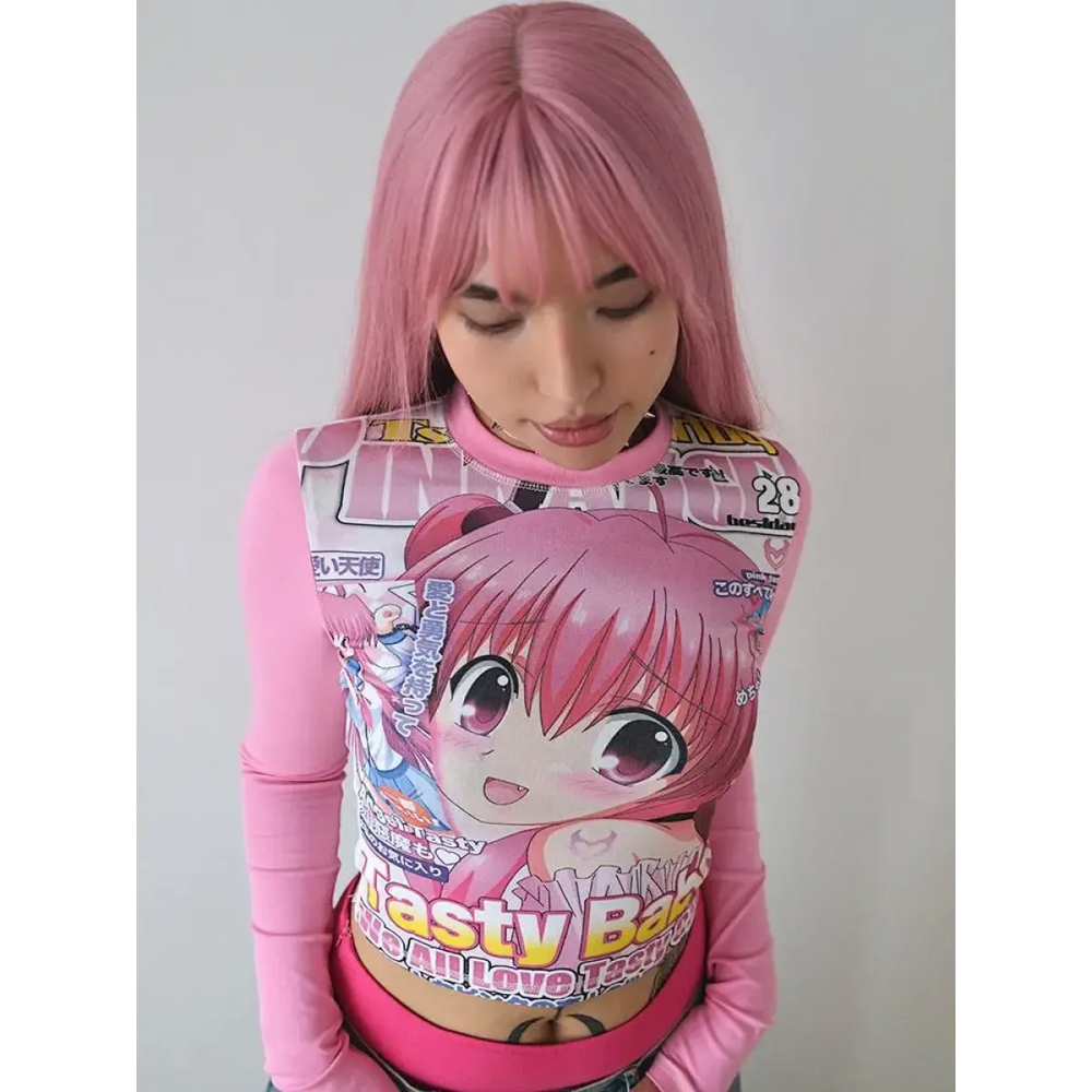 Harajuku Kawaii Anime Graphic Tee - T-Shirts - 1