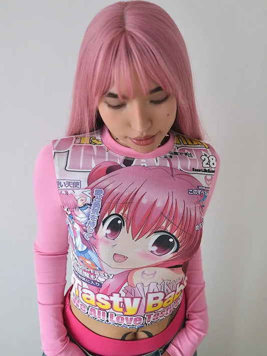 Harajuku Kawaii Anime Graphic Tee - T-Shirts - Shirts & Tops - 1 - 2024