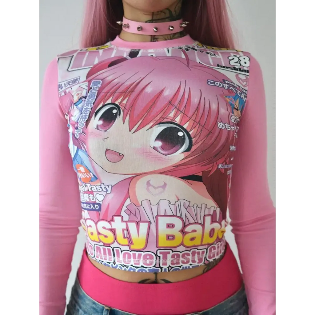 Harajuku Kawaii Anime Graphic Tee - T-Shirts - 2