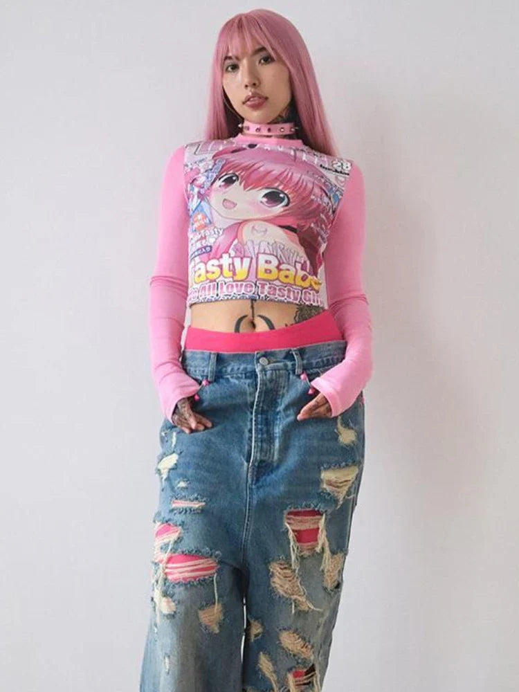 Harajuku Kawaii Anime Graphic Tee - T-Shirts - Shirts & Tops - 5 - 2024