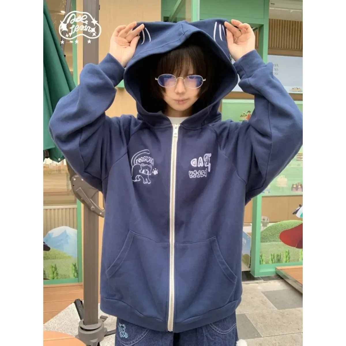 Harajuku Kawaii Embroidered Hoodie - Hoodies & Sweatshirts - Hoodies - 4