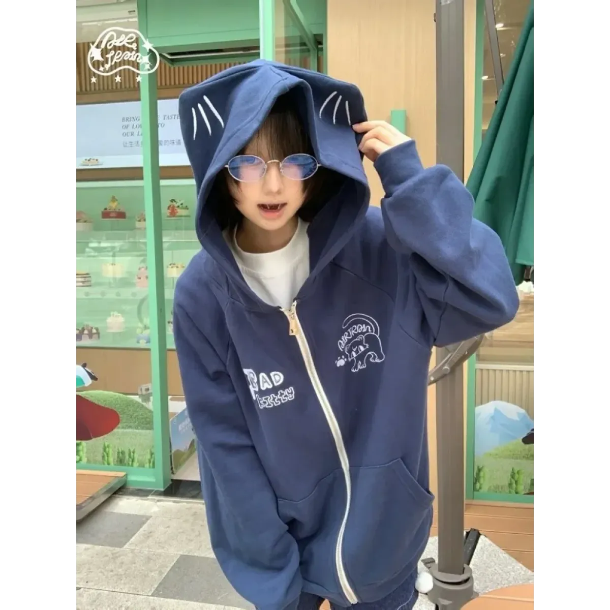 Harajuku Kawaii Embroidered Hoodie - Hoodies & Sweatshirts - Hoodies - 5