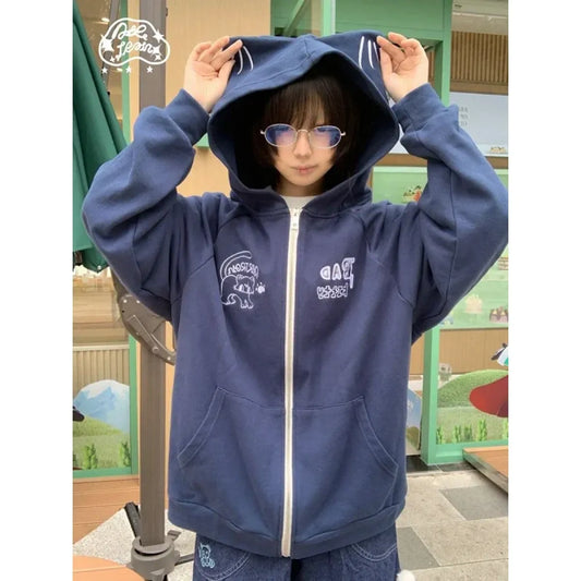 Harajuku Kawaii Embroidered Hoodie - Hoodies & Sweatshirts - Hoodies - 7