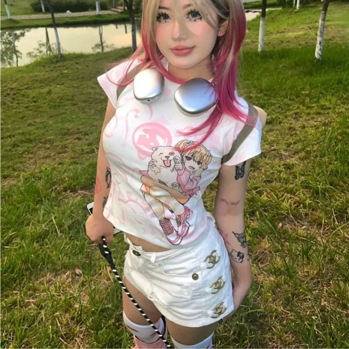 Harajuku Kawaii Graphic Crop T-Shirt - T-Shirts - T-Shirts - 3