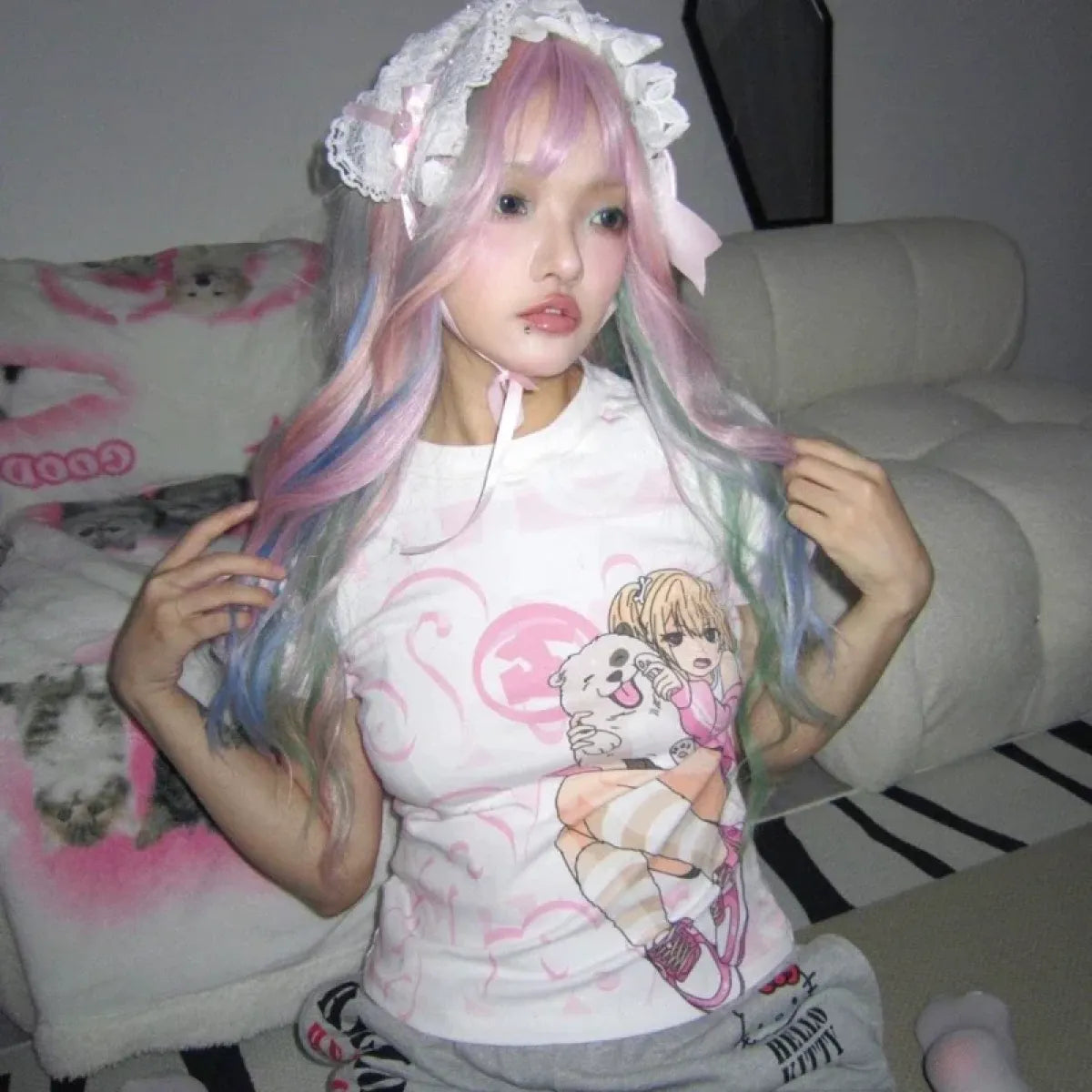 Harajuku Kawaii Graphic Crop T-Shirt - T-Shirts - T-Shirts - 4