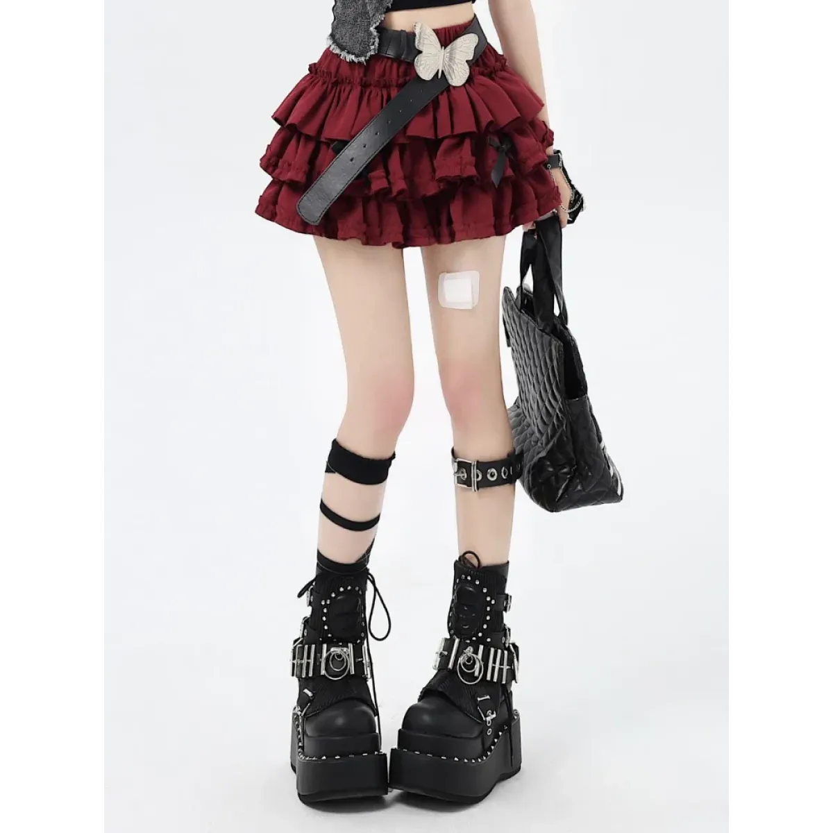 Harajuku Kawaii Lolita Mini Skirt – High Waist Ruffle Cake Layer - Bottoms - Skirts - 3