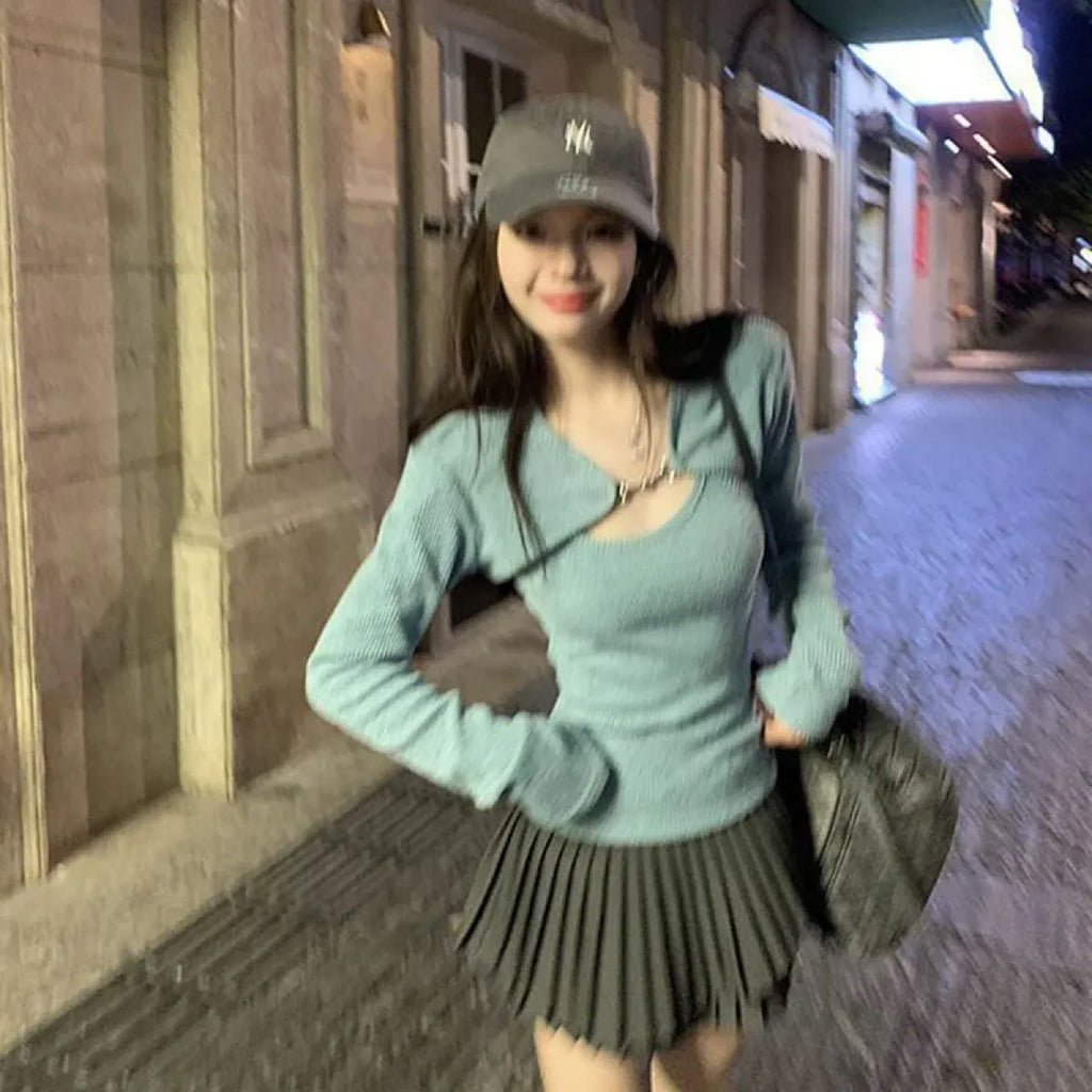 Harajuku Knit Sweater Set - Sweaters - Sets - 8