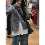 Harajuku Knit Zip Cardigan - Women’s Clothing & Accessories - Cardigans - 1