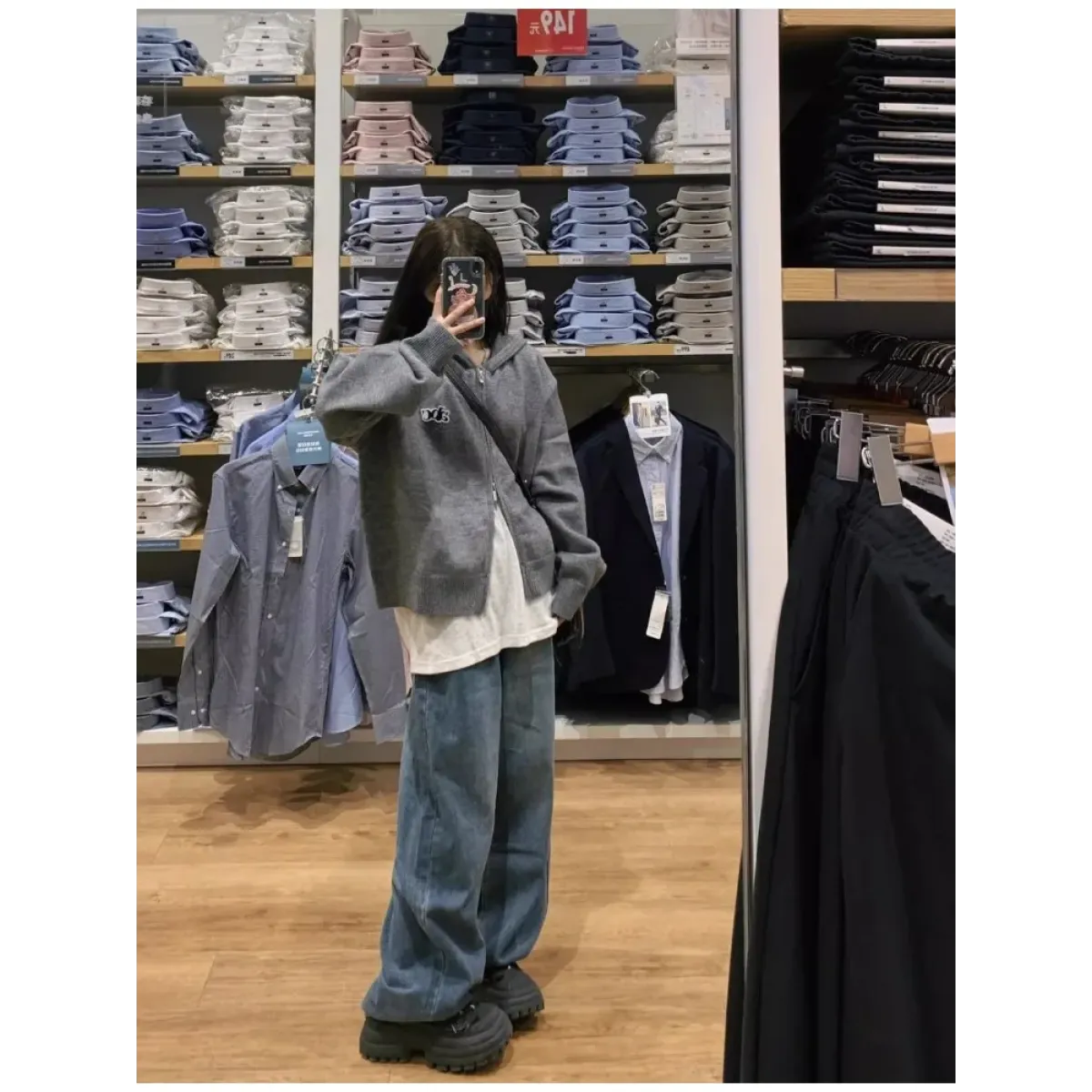 Harajuku Knit Zip Cardigan - Women’s Clothing & Accessories - Cardigans - 2