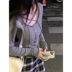 Harajuku Korean Style Slim Long Sleeve T-shirt - Sexy Streetwear Top - T-Shirts - 2