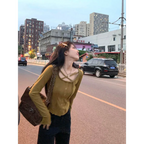 Harajuku Korean Style Slim Long Sleeve T-shirt - Sexy Streetwear Top - T-Shirts - 6