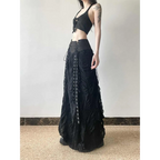 Harajuku Lace Bow A-Line Skirt - Bottoms - Skirts - 2