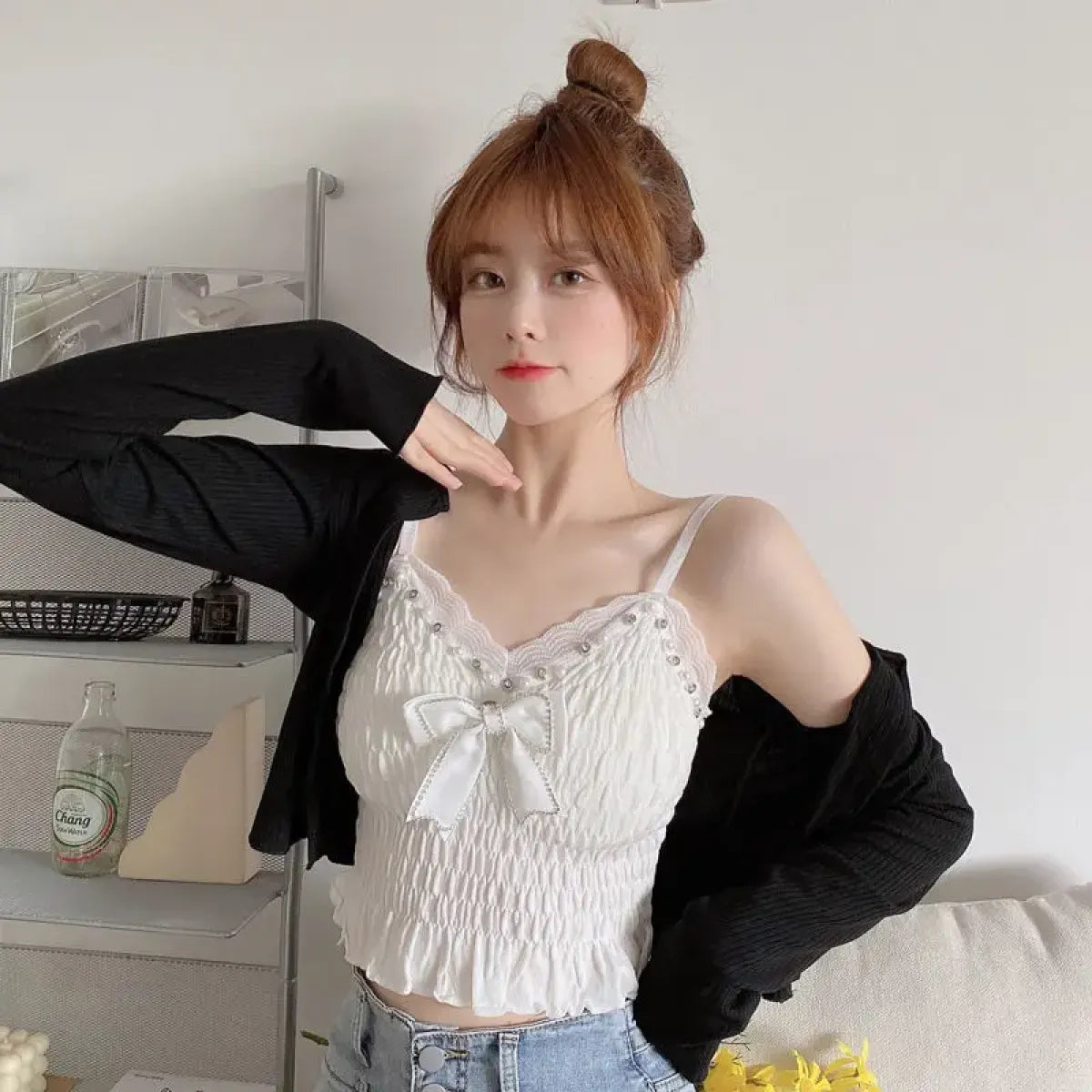 Harajuku Lace Bow Crop Top - Women’s Clothing & Accessories - Crop Tops - 11
