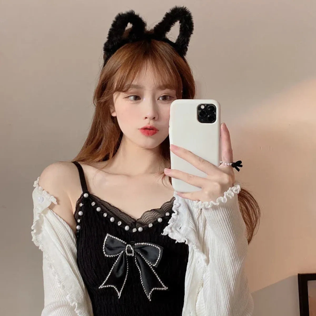 Harajuku Lace Bow Crop Top - Women’s Clothing & Accessories - Crop Tops - 15