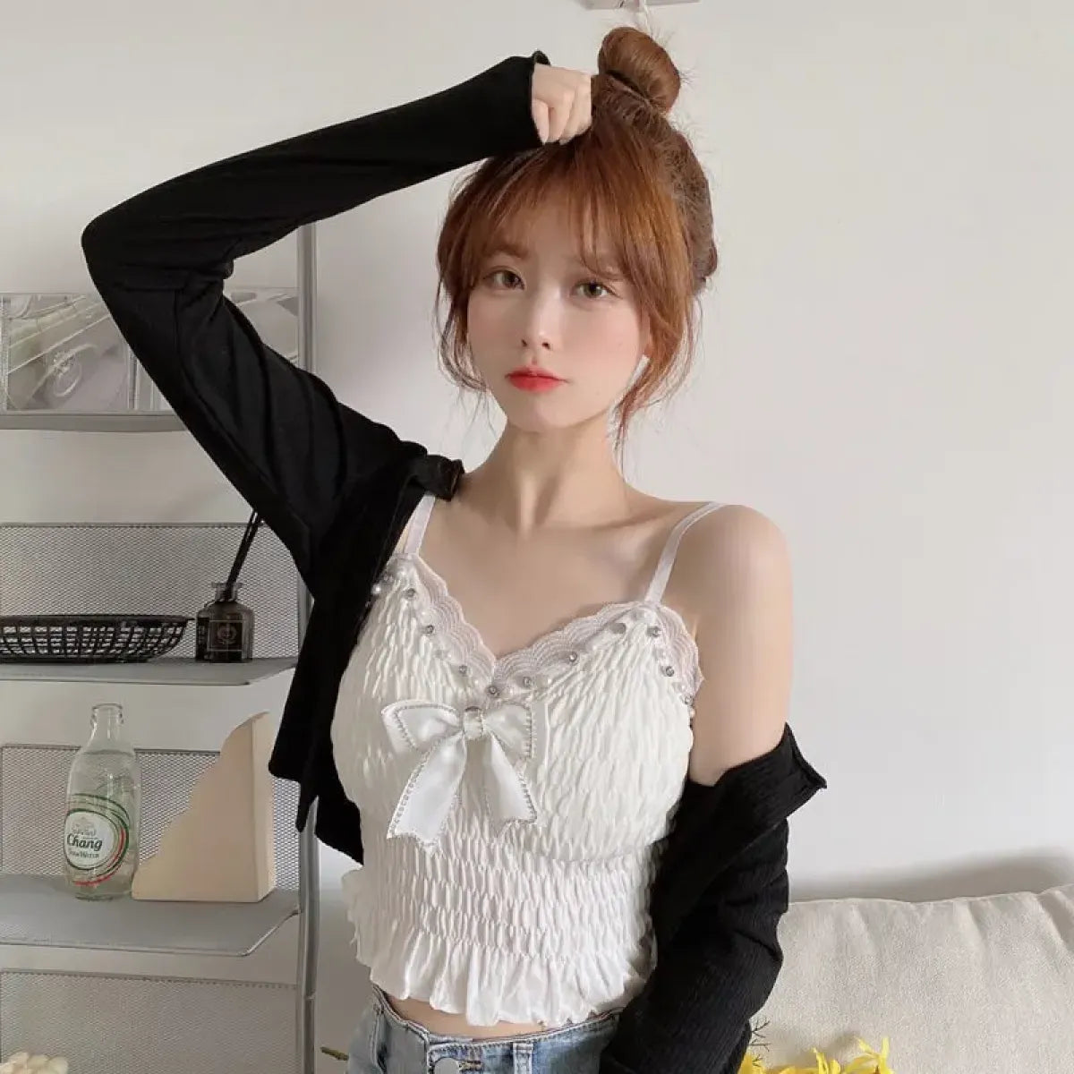Harajuku Lace Bow Crop Top - Women’s Clothing & Accessories - Crop Tops - 17