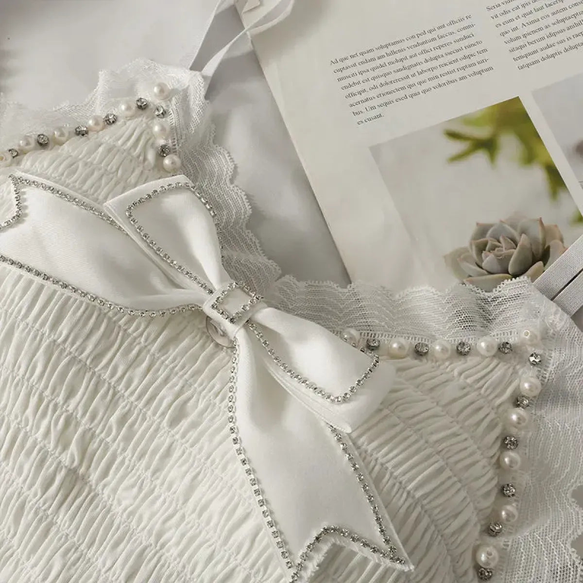 Harajuku Lace Bow Crop Top - Women’s Clothing & Accessories - Crop Tops - 6