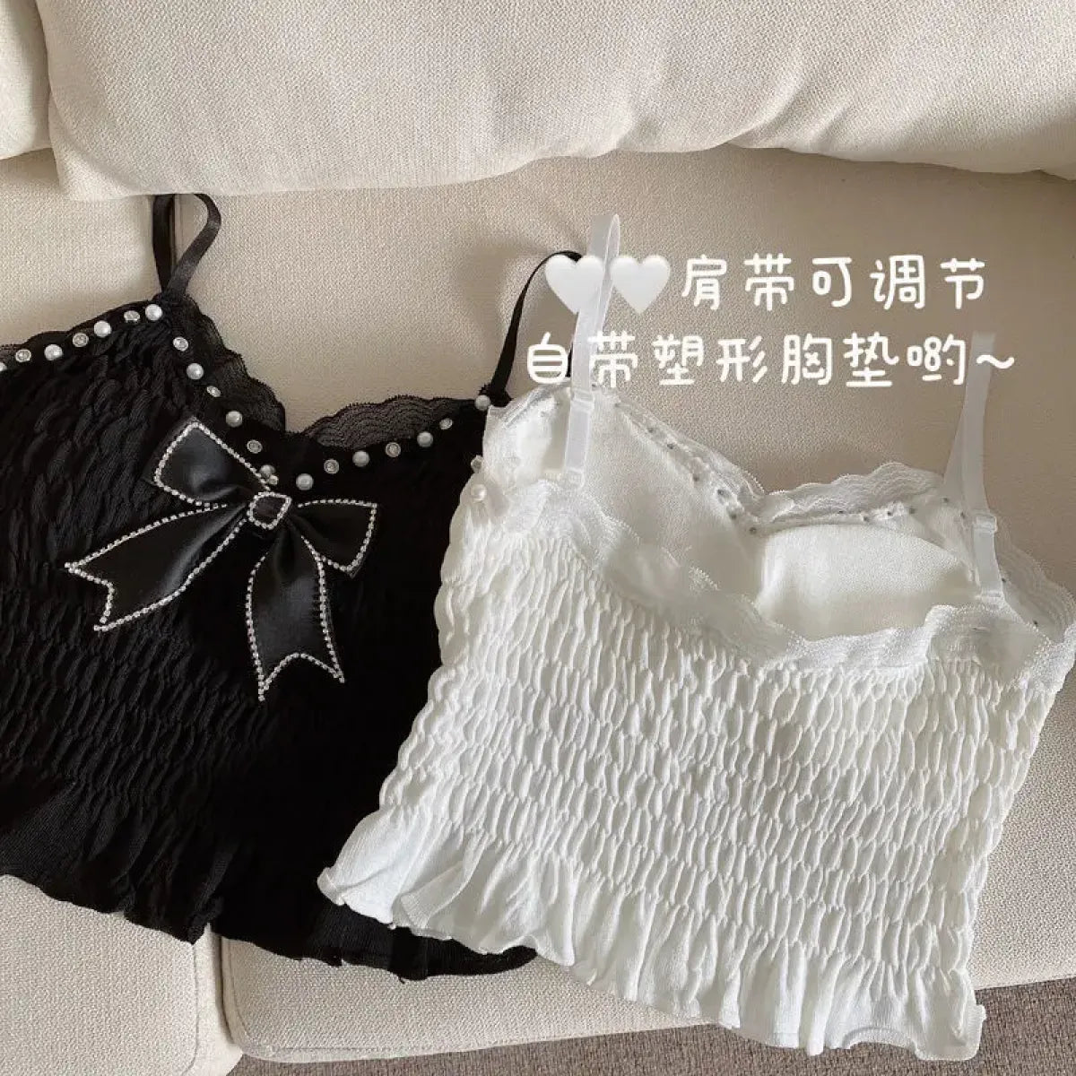 Harajuku Lace Bow Crop Top - Women’s Clothing & Accessories - Crop Tops - 8