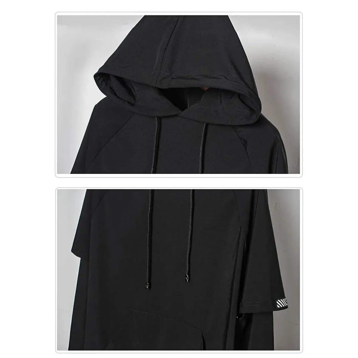 Harajuku Layered Techwear Hoodie - Hoodies & Sweatshirts - Men’s Hoodies - 14