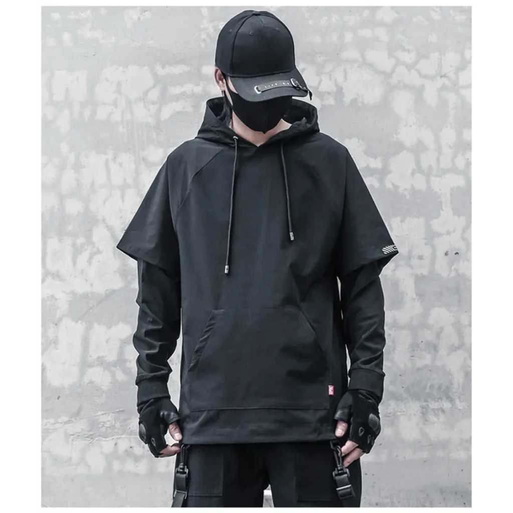 Harajuku Layered Techwear Hoodie - Hoodies & Sweatshirts - Men’s Hoodies - 9