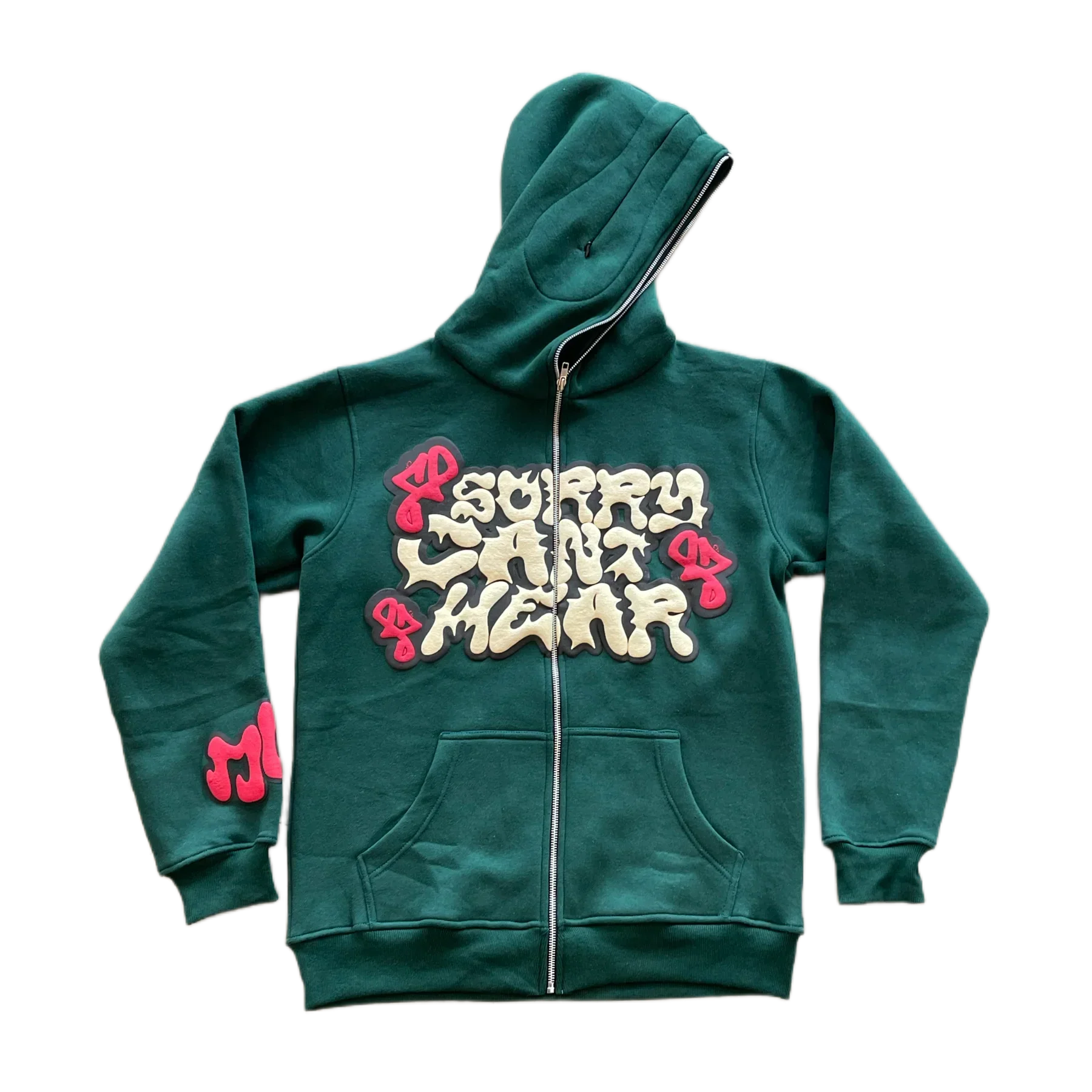 Harajuku Letter Print Zip Hoodie Jacket - Green / XXL - Hoodies & Sweatshirts - Shirts & Tops - 12 - 2024